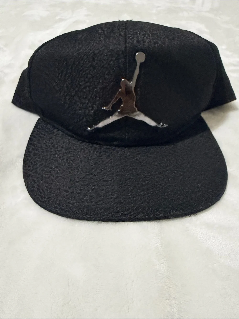 Jump Black Youth Jumpman Hat with Silver Logo